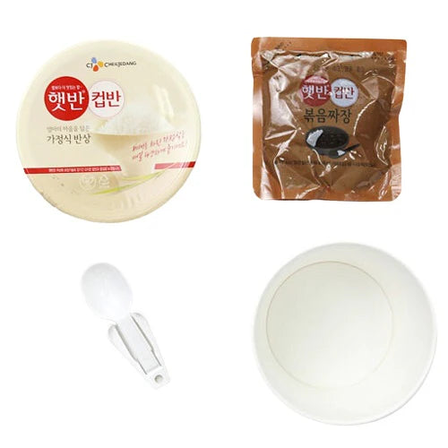 CJ CUP BAHN RICE FRIED JJAJANG 275G*18 / 씨제이 햇반 컵반 볶음짜장 덮밥