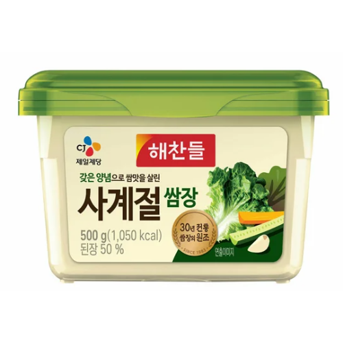 CJ SEASONED SOYBEAN PASTE (FERMENTED) 500g*20/씨제이 해찬들 사계절 쌈장
