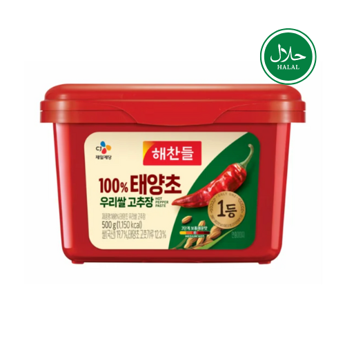 CJ HOT PEPPER PASTE (FERMENTED) 500g*20/씨제이 해찬들 우리쌀 태양초 골드 고추장
