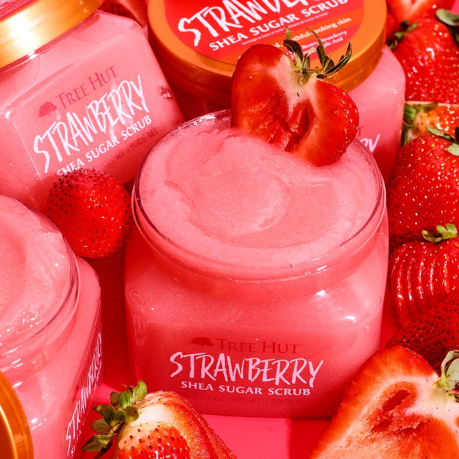 Tree Hut Strawberry Shea Sugar Scrub 510g / 트리헛 바디스크럽 스트로베리