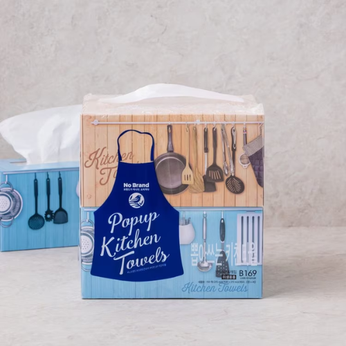 No Brand Center Pull Paper Towel 150count*4pack /노브랜드 뽑아쓰는 키친타월 150매*4