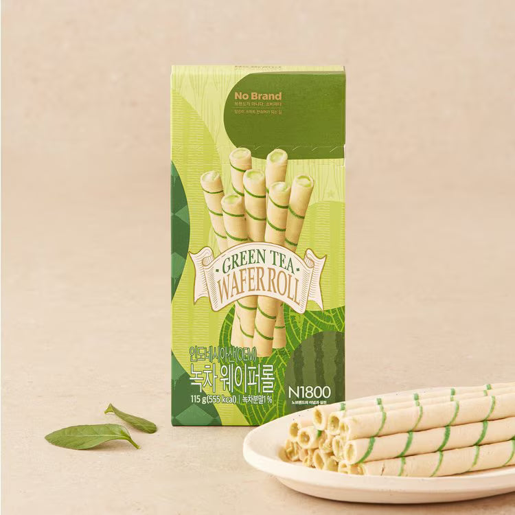 Nobrand Green tea Wafer Roll/노브랜드 녹차웨이퍼롤 115g*12