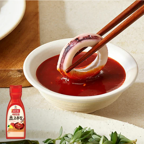 CJ Vinegared Hot Pepper Paste 500g*20/해찬들 우리쌀로 만든 새콤달콤 초고추장 (튜브)