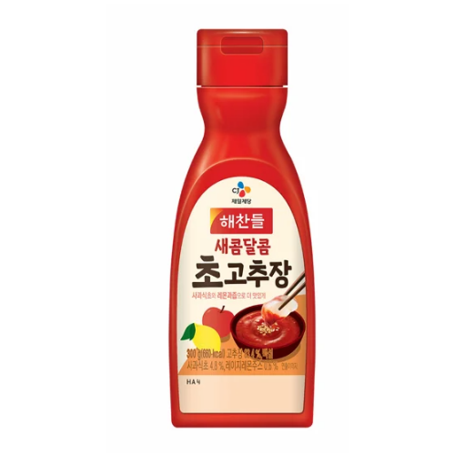 CJ Vinegared Hot Pepper Paste 300g*20/해찬들 해찬들 우리쌀로 만든 새콤달콤 초고추장 (튜브)
