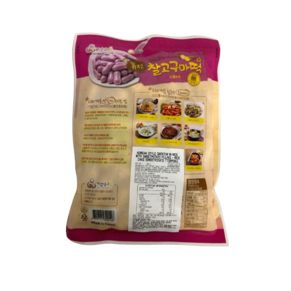 トッポッキ さつまいも餅 500g*12個/떡안애 고구마떡