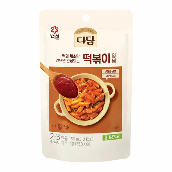 DADAM SEASONING MIX FOR TTEOKBOKKI 150G*20/씨제이 다담 떡볶이 양념 상온