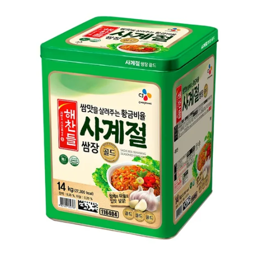 CJ 韓国バーベキュー (サムジャン) 濃厚ソース ヘチャンドル 14kg/씨제이 해찬들 쌈장