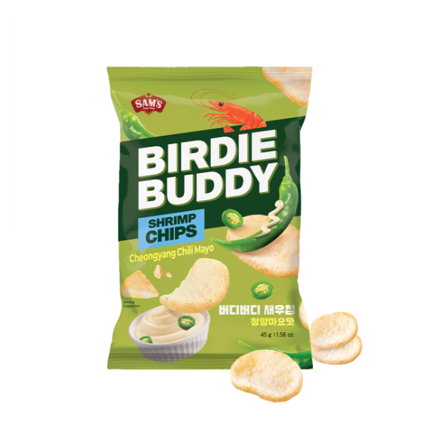 BIRDIE BUDDY SHRIMP CHIPS CHEONGYANG CHILIL MAYO/버디버디 새우칩 청양마요 대용량 150g*8