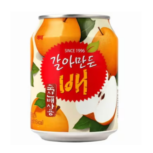 HAITAI CRUSHED PEAR DRINK 238ml*24 / 갈아만든 배 (캔)