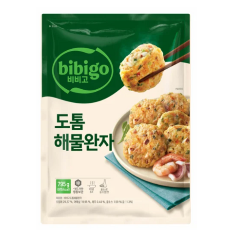 CJ BIBIGO SEAFOOD PATTY 795g*8/씨제이 비비고 도톰 해물완자