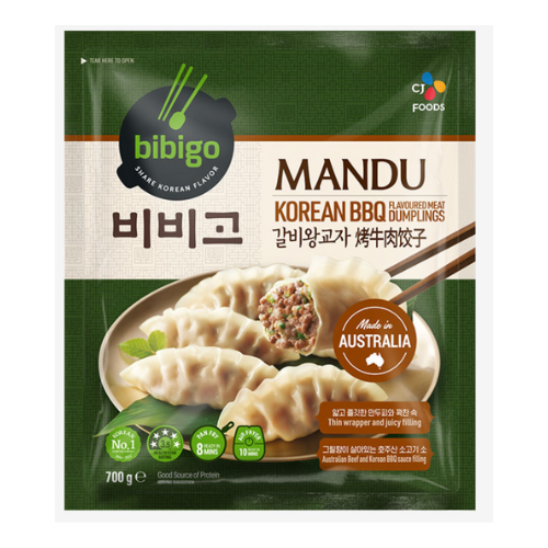 CJ BIBIGO KOREAN BBQ DUMPLINGS 700g*8 / 씨제이 비비고 갈비 왕 교자