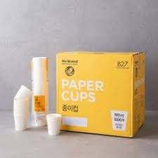 Disposable Paper Cups No Brand 180ml 50pcs*20/일회용 종이컵 노브랜드