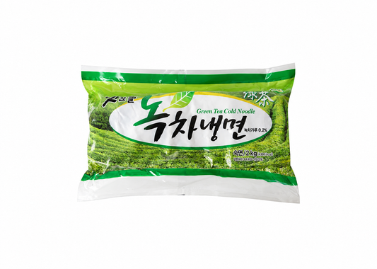 Green Tea Cold Noodle 2kg / 맛찬들 녹차냉면사리 2kg