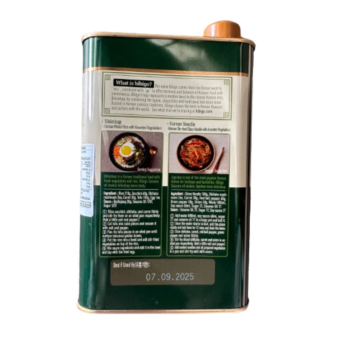 CJ 必品阁芝麻油 1L*6/씨제 Been 비비고 참기름