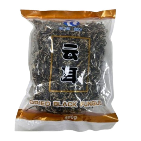 Black Fungus Strip (Blue Sky) 500g /말린 목이 버섯 (찢은)