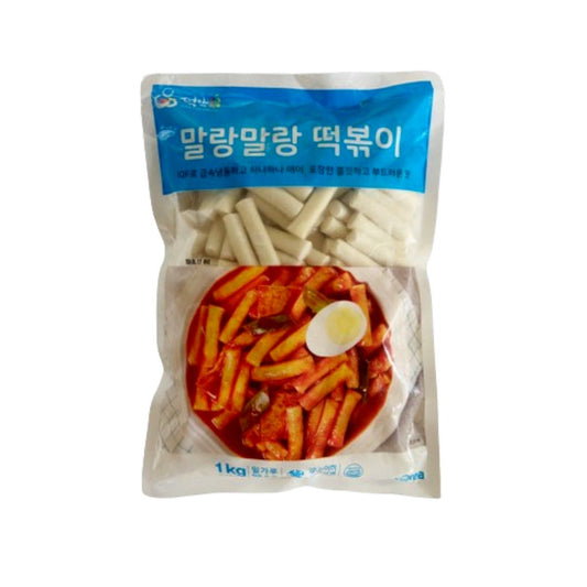 トッポギ餅 (IQF) 1kg*8/밀떡볶이 말랑말랑 일반 (IQF)