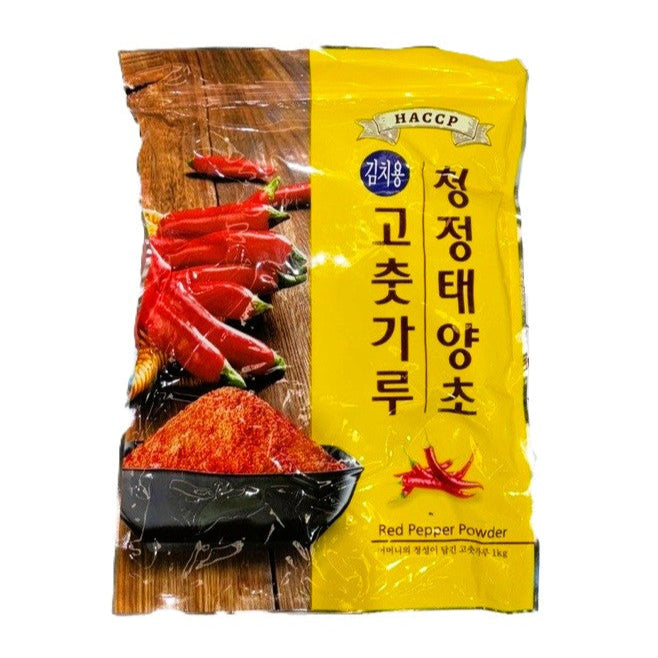 赤唐辛子パウダー 1kg*10 (粗粒)/태양초 고추가루 김치용