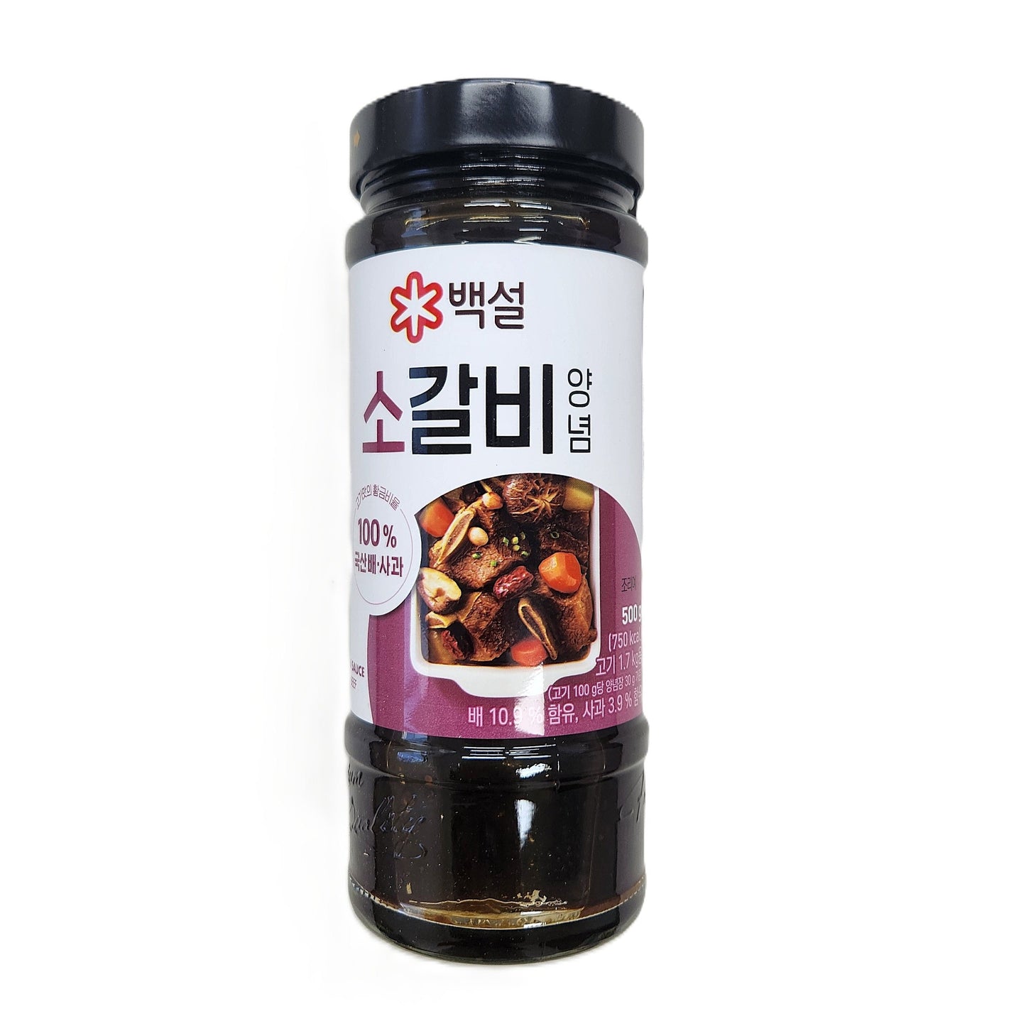 CJ KOREAN BBQ SAUCE BEEF GALBI FLAVOUR 500g*12/씨제이 백설 소갈비 양념