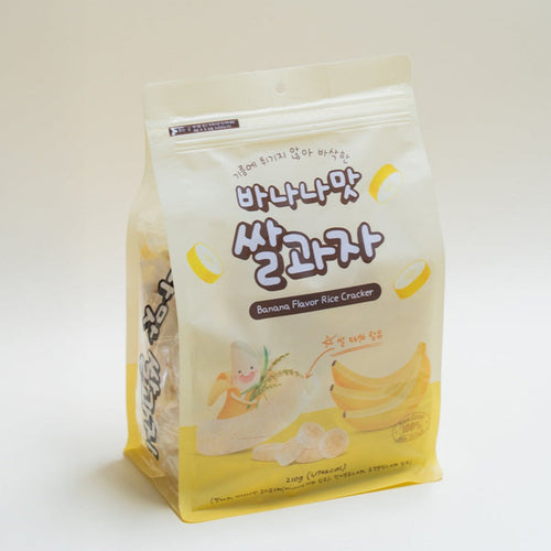 BANANA FLAVOR RICE CRISP SNACK / 바나나맛 쌀과자 210g*16