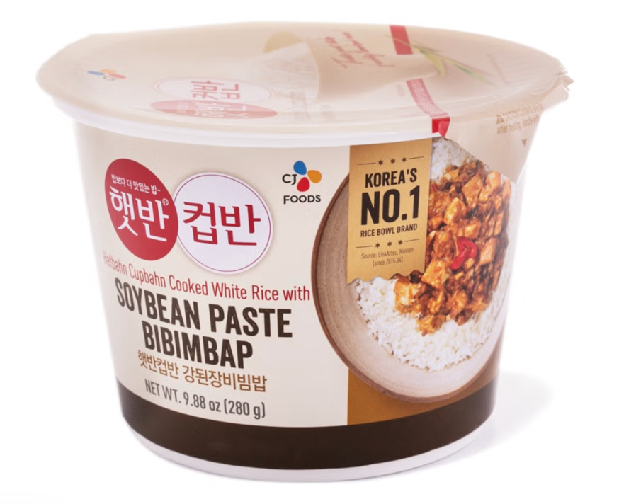 CJ CUP BAHN RICE SOYBEAN PASTE BIBIMBAP 275G*18 / 씨제이 햇반 컵반 강된장 비빔밥