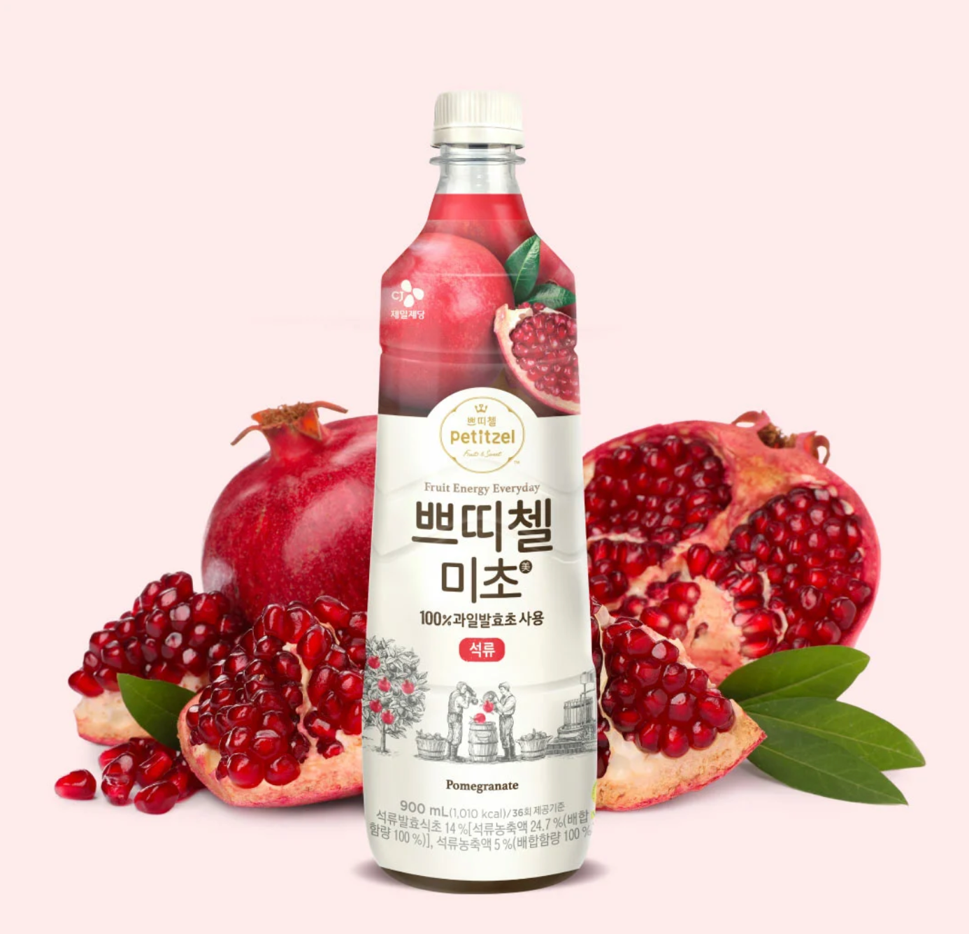 CJ PETITZEL MICHO 石榴果醋 FRUIT VINEGAR FRUIT VINEGAR POMEGRANATE 900ML*12