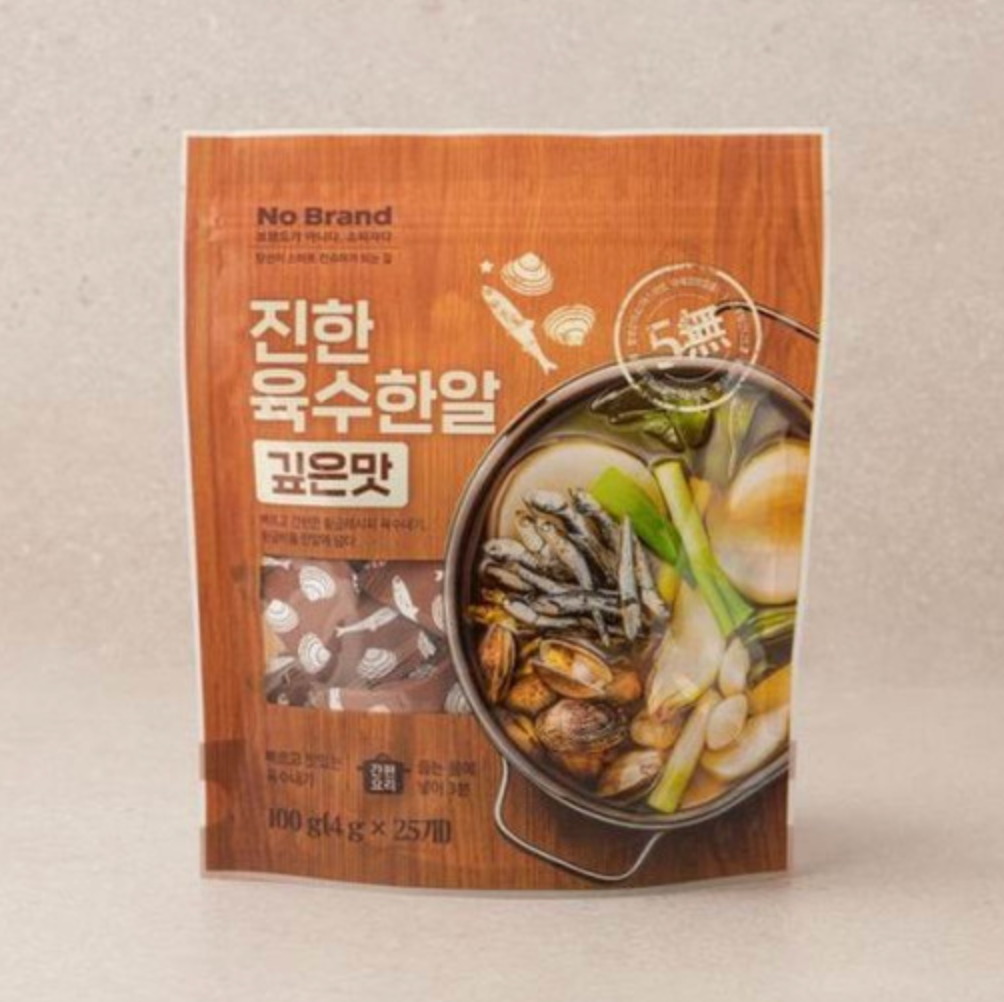 ノーブランド イージーブロスベース 87.5g*10個/노브랜드 간편 육수 한알