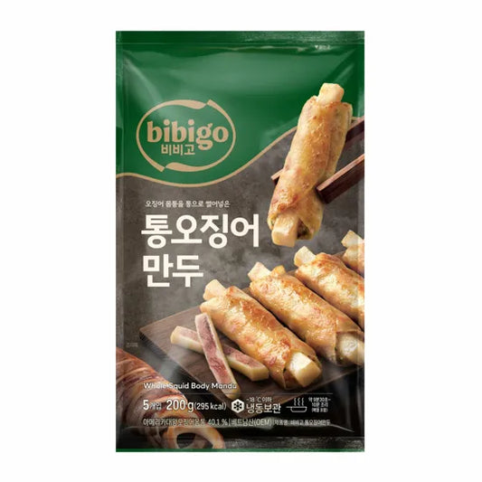 CJ bibigo WHOLE SQUID MANDU 200g*24/비비고 통오징어 만두 200g*24