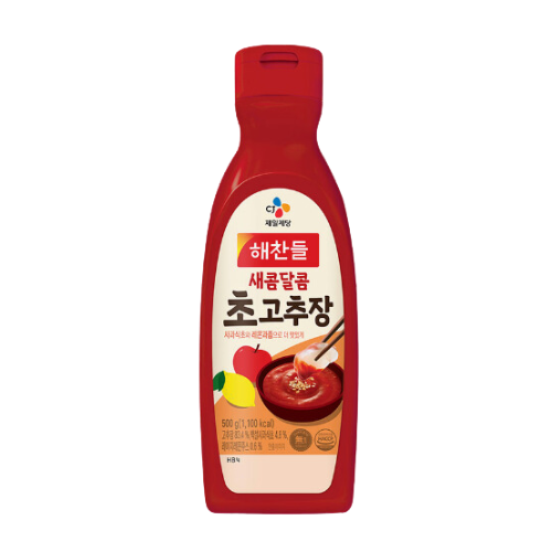CJ Vinegared Hot Pepper Paste 500g*20/해찬들 우리쌀로 만든 새콤달콤 초고추장 (튜브)