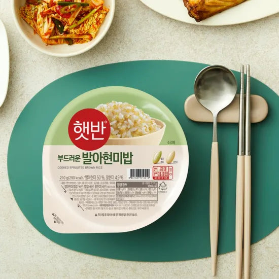 CJ HETBAHN COOKED SPROUTED BROWN RICE 210G*36/햇반 발아현미밥 210g*36