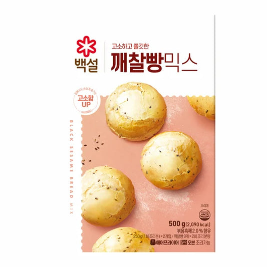 CJ BAKING MIX SWEET RICE BUN 500G*10 / 씨제이 백설 오븐용 깨찰빵 믹스