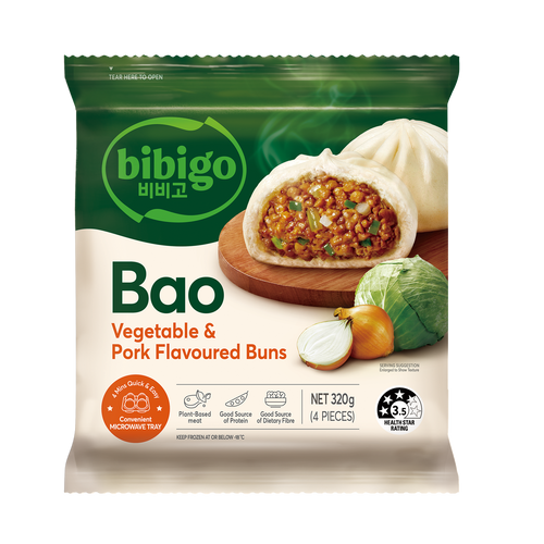 bibigo Bao burn Vegetable&Pork flavoured/비비고 바오번 포크 320g*6