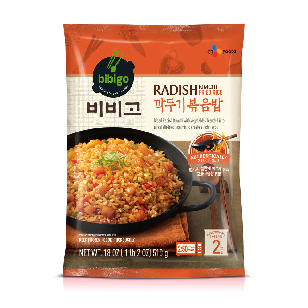 CJ FRIED RICE RADISH KIMCHI 510G*12 / 씨제이 비비고 깍두기 볶음밥