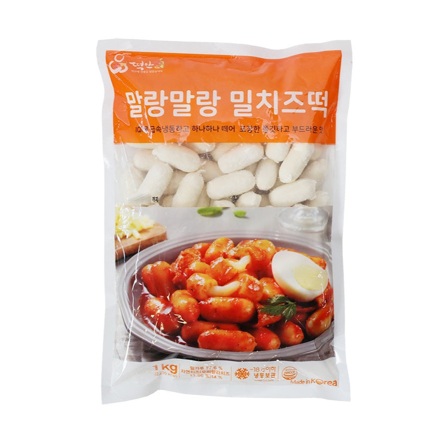 Tteokbokki Cheese Rice Cake (wheat) 1kg*8/밀떡볶이 치즈밀떡