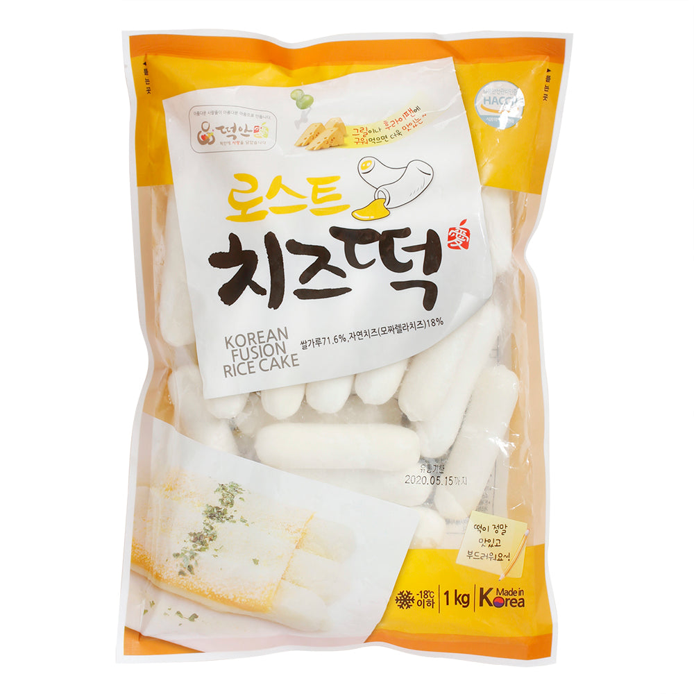Tteokbokki Cheese Rice Cake for BBQ Roast 1kg*8/떡안애 로스트 치즈떡