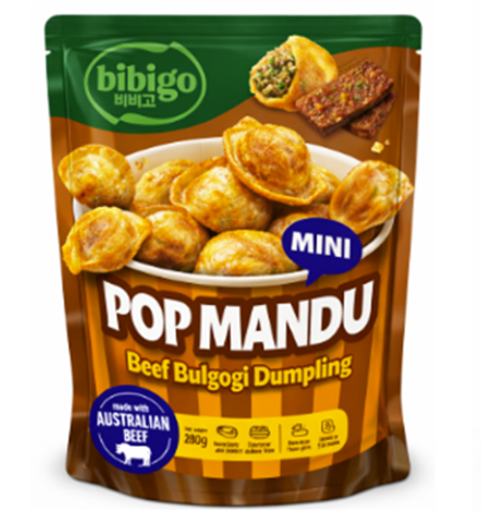 CJ BIBIGO MINI MANDU BEEF BULGOGI 280G*9/씨제이 미니팝 만두 갈비 280g