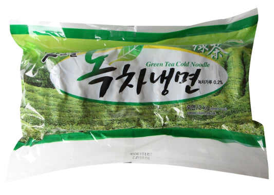 Green Tea Cold Noodle 2kg / 맛찬들 녹차냉면사리 2kg