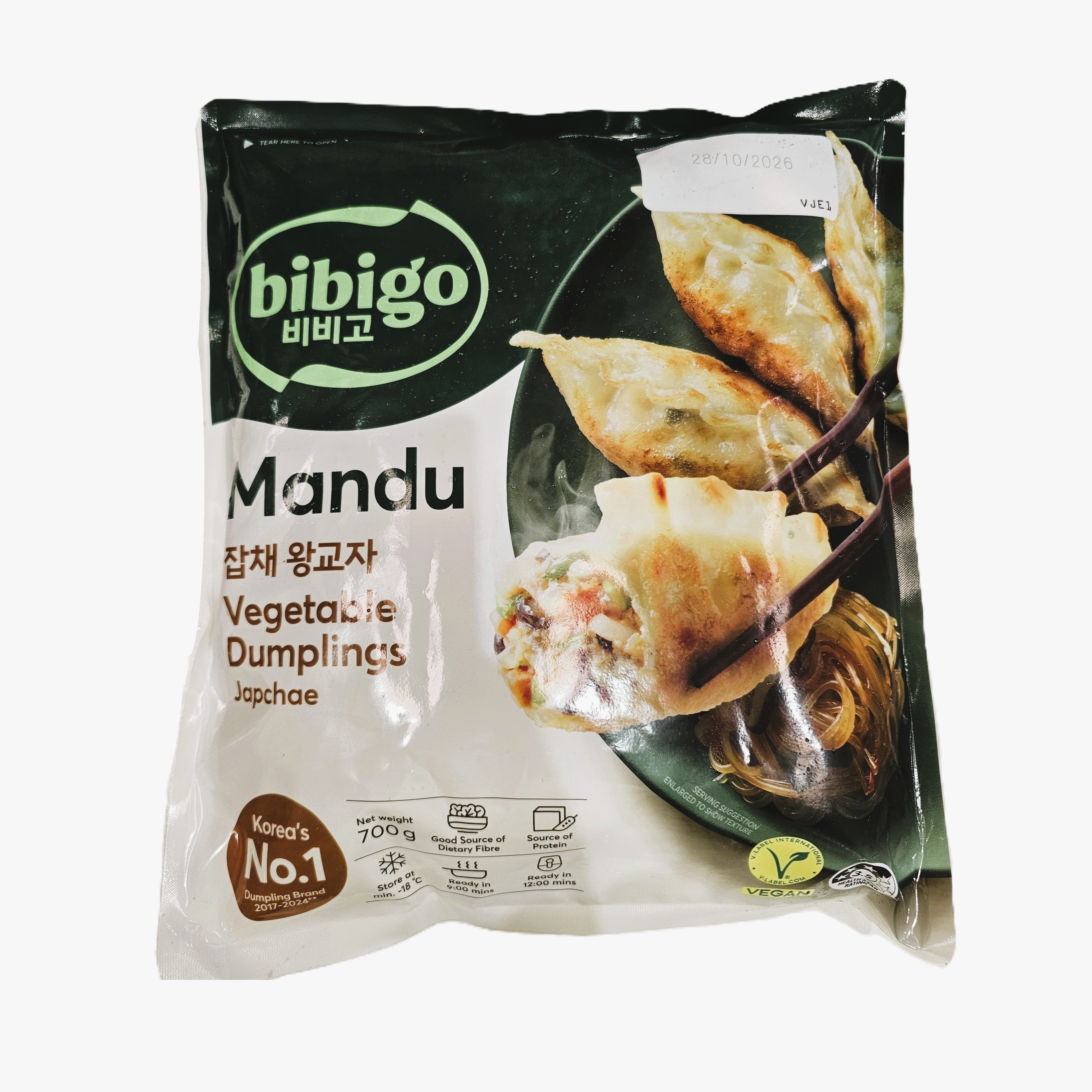 CJ BEKSUL BIBIGO JAPCHAE DUMPLINGS 700G*8 / 씨제이 비비고 잡채 왕교자