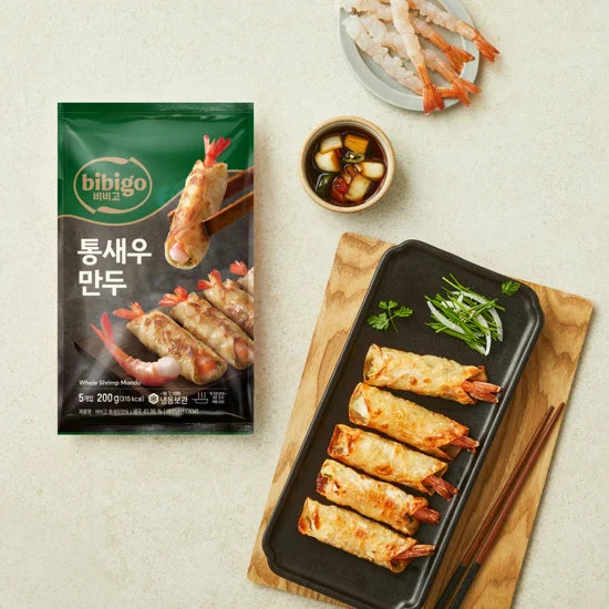 CJ bibigo WHOLE SHRIMP MANDU 200g*24/비비고 통새우 만두 200g*24