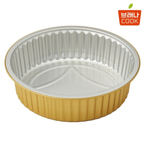 Multi Aluminium Fole Container Gold 3000ML / 멀티용기 골드 SKA-3000 (250Ø*85)