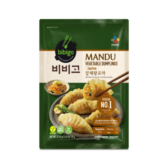 CJ BEKSUL BIBIGO チャプチェ餃子 770G*8 / 씨제이 비비고 잡채 왕 교자