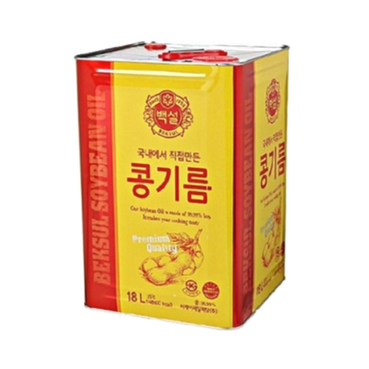 CJ ペクソウル大豆油 18L/씨제이 백설 식용유 18L