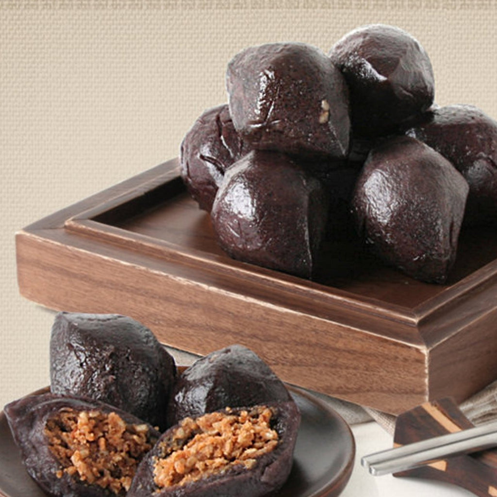 (Preorder) Frozen Rice Cake Songpyun Black Rice for Retail 2kg*4/(선오더) [냉동해동] 송편 (흑미)