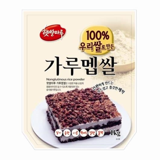(Preorder) Nonglutinus Rice Flour for Rice Cake 1kg/(선오더) 가루 멥쌀 1kg ...