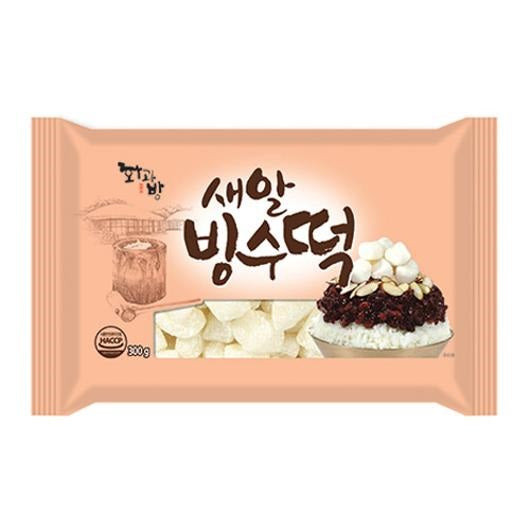 (Preorder) Rice Cake Plain Big Dice (White Mochi) 300g*24/(선주문) 찹쌀 새알 빙수떡