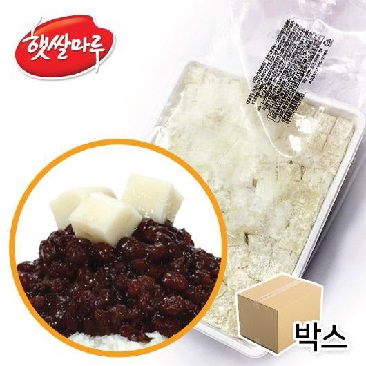 (Preorder) Rice Cake Plain Ingelmi Dice (White Mochi) 800g*12/(선주문) 인절미 빙수떡 대