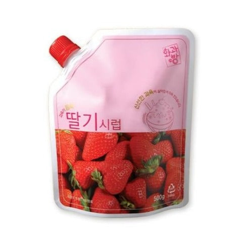 (预购) 草莓冰糖糖浆 500g/(선주문) 빙수용 딸기 시럽