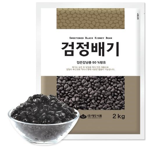 (Preorder) Processed Sweetened Black Bean 2kg*6/(선주문) 검정콩 배기