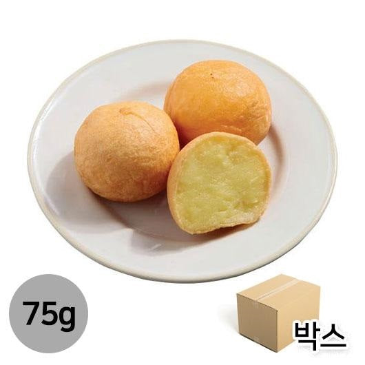 (Preorder) Frozen Rice Ball Custard 75g/(선오더) 냉동 생지 라이스볼 커스타드