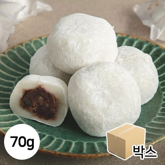 (予約販売) 冷凍もち米くるみ 70g*25個/(선주문) 냉동 생지 통팥 호두 찹쌀떡