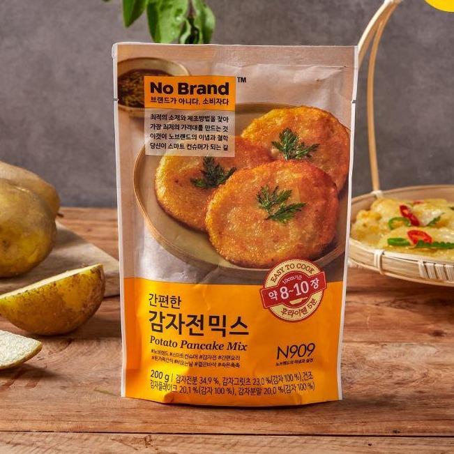 无牌混合土豆煎饼200g*12/노브랜드 간편한 감자전 믹스